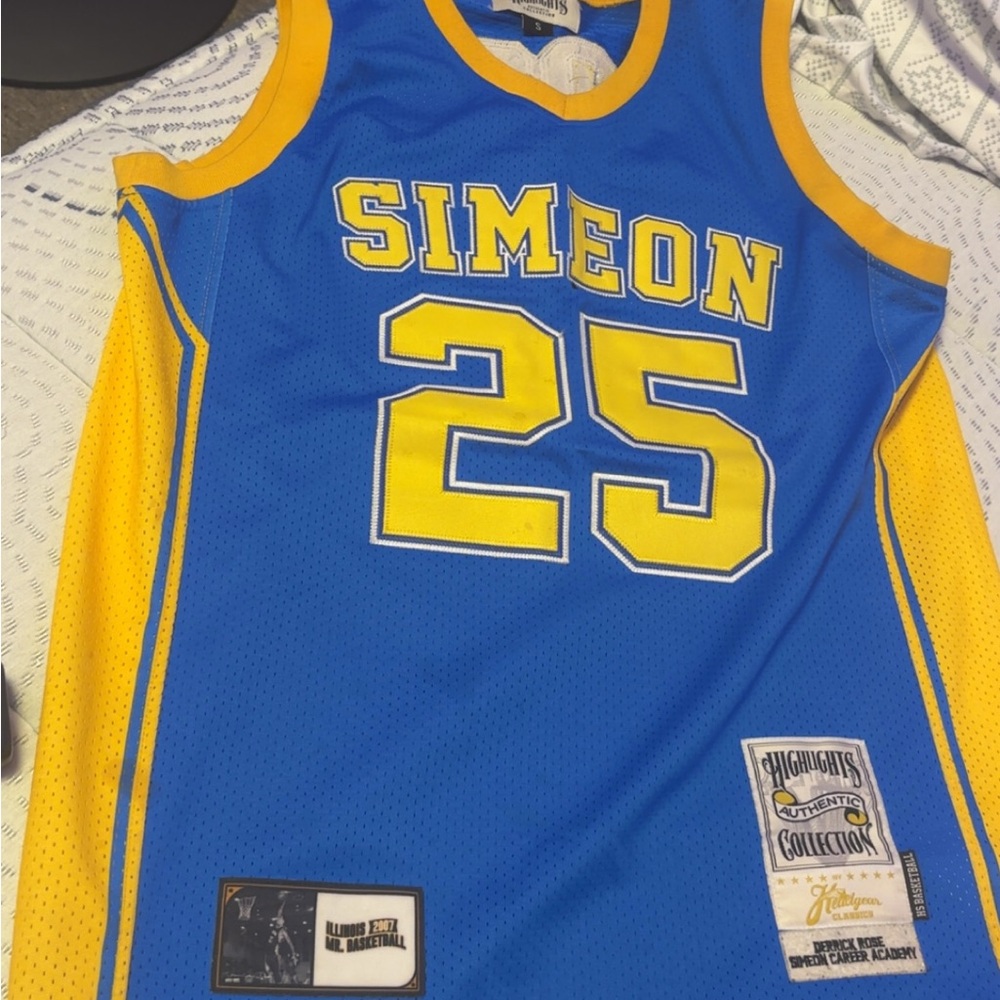 Classic Blue and Yellow Basketball Jersey